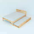 Cama Matrimonial con Nido