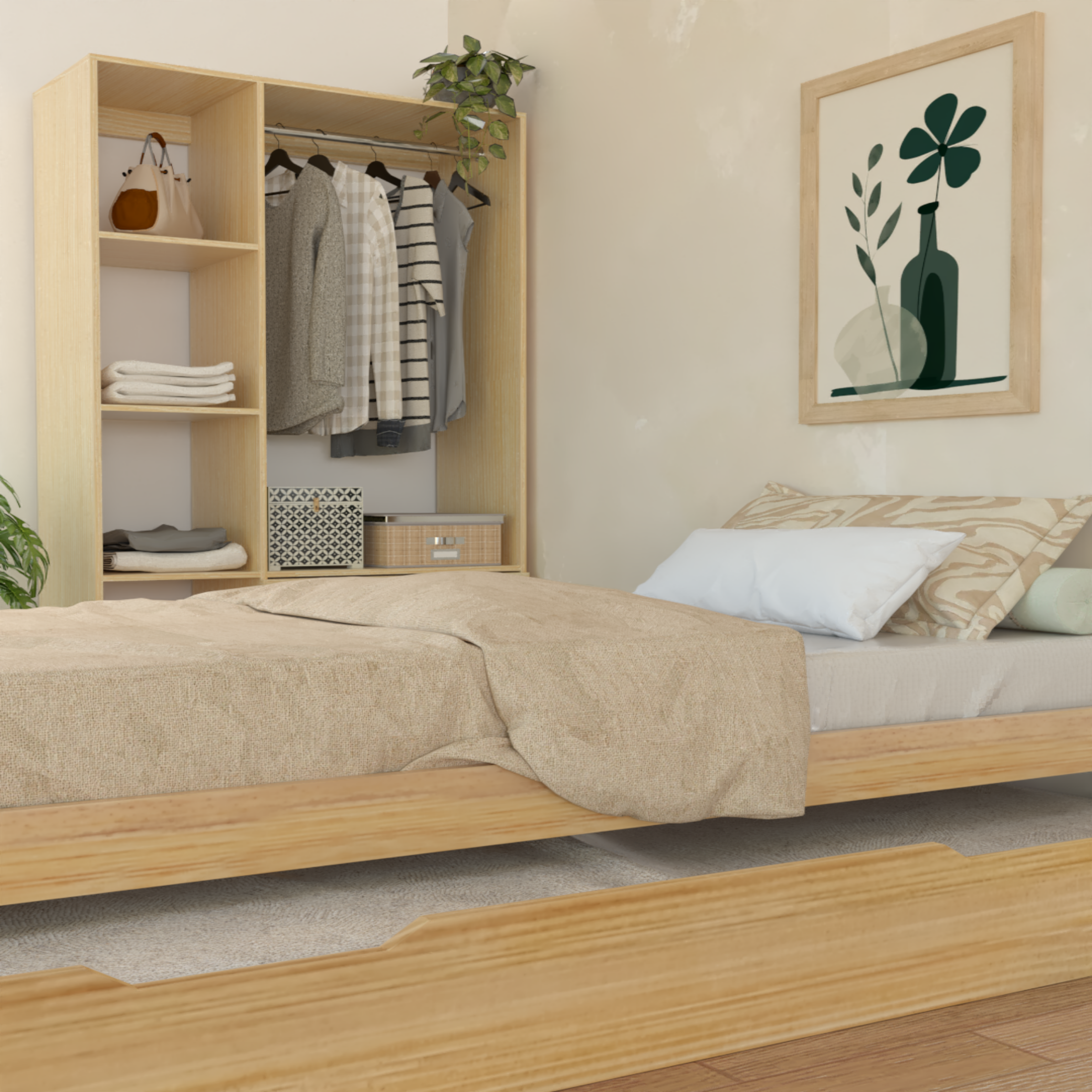 Cama Individual sin Copete con Nido
