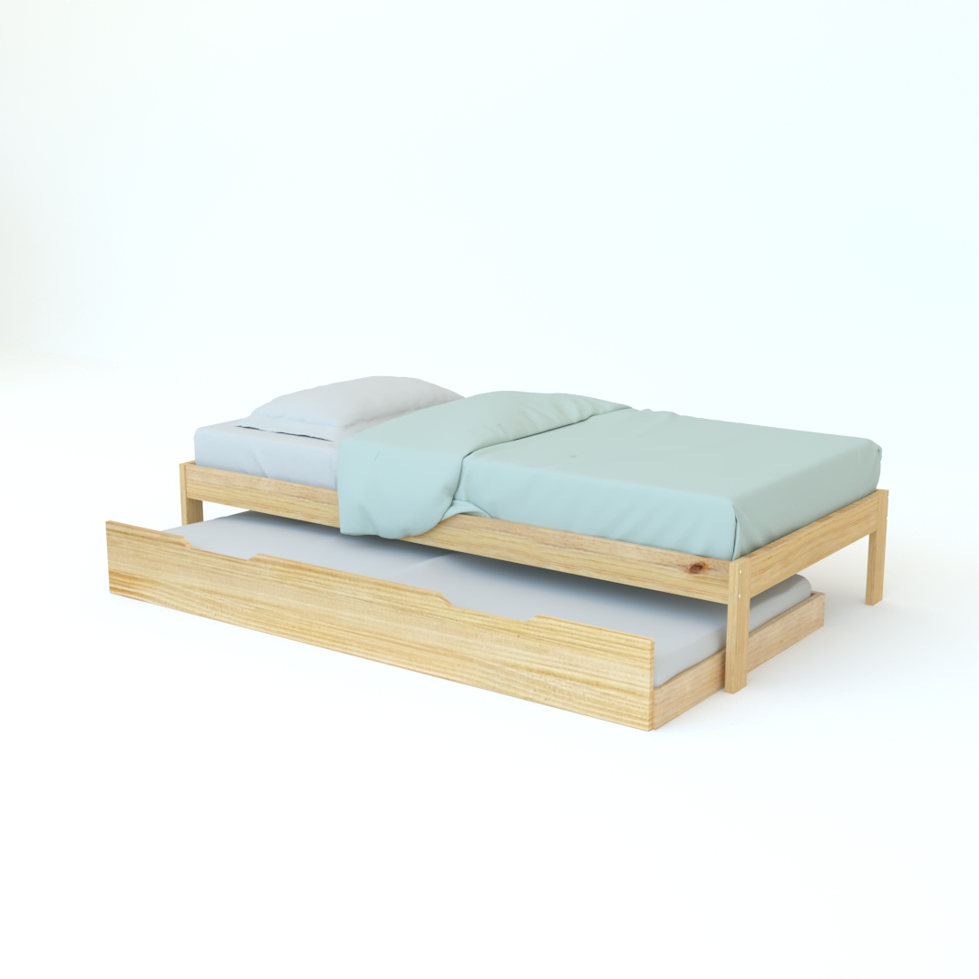 Cama Individual sin Copete con Nido