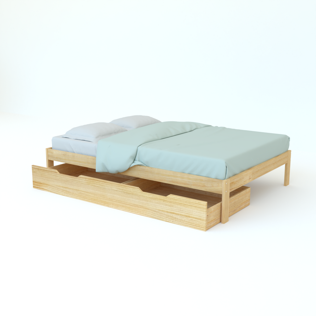 Cama Matrimonial sin Copete un Cajon