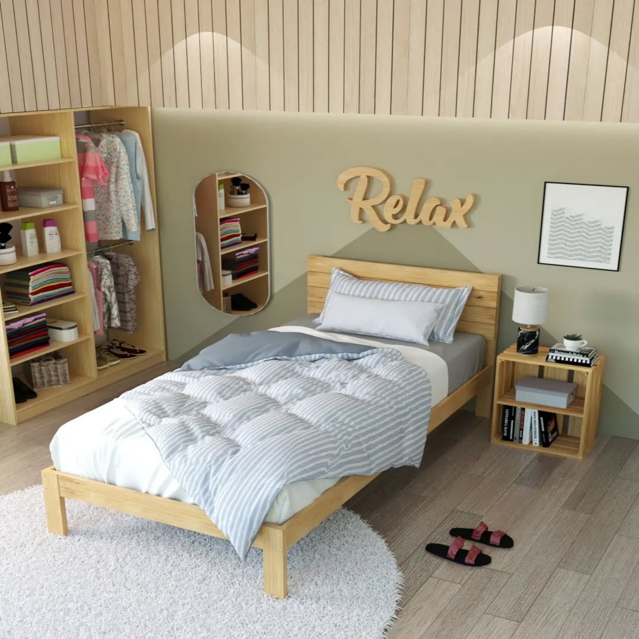 Cama Individual Copete Alto