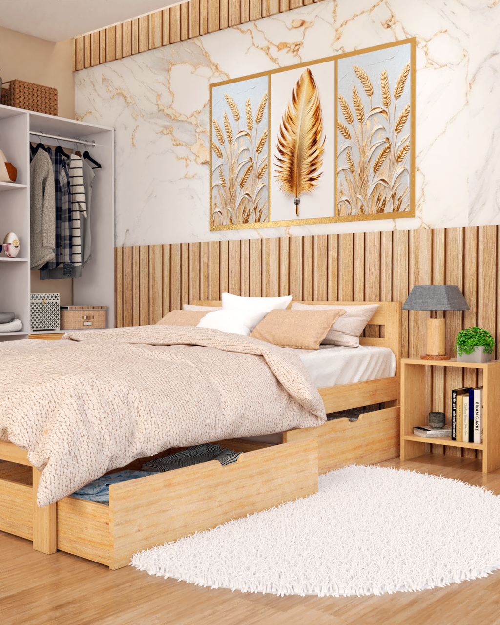 Cama Matrimonial 2 Cajones
