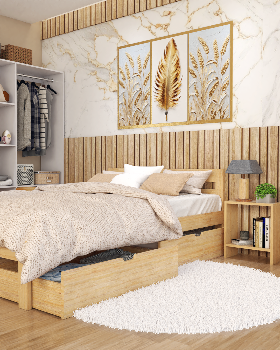 Cama Matrimonial 2 Cajones