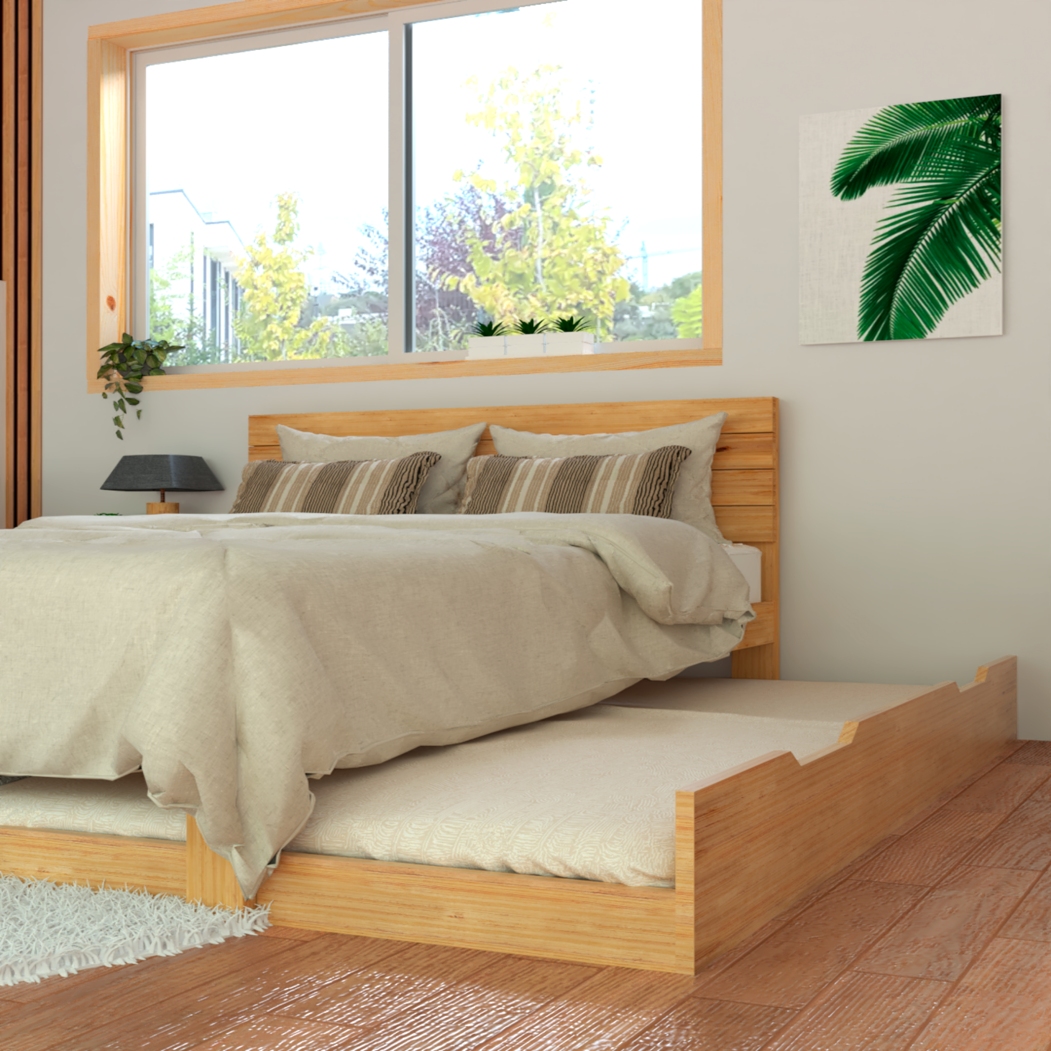 Cama Matriminial con Nido